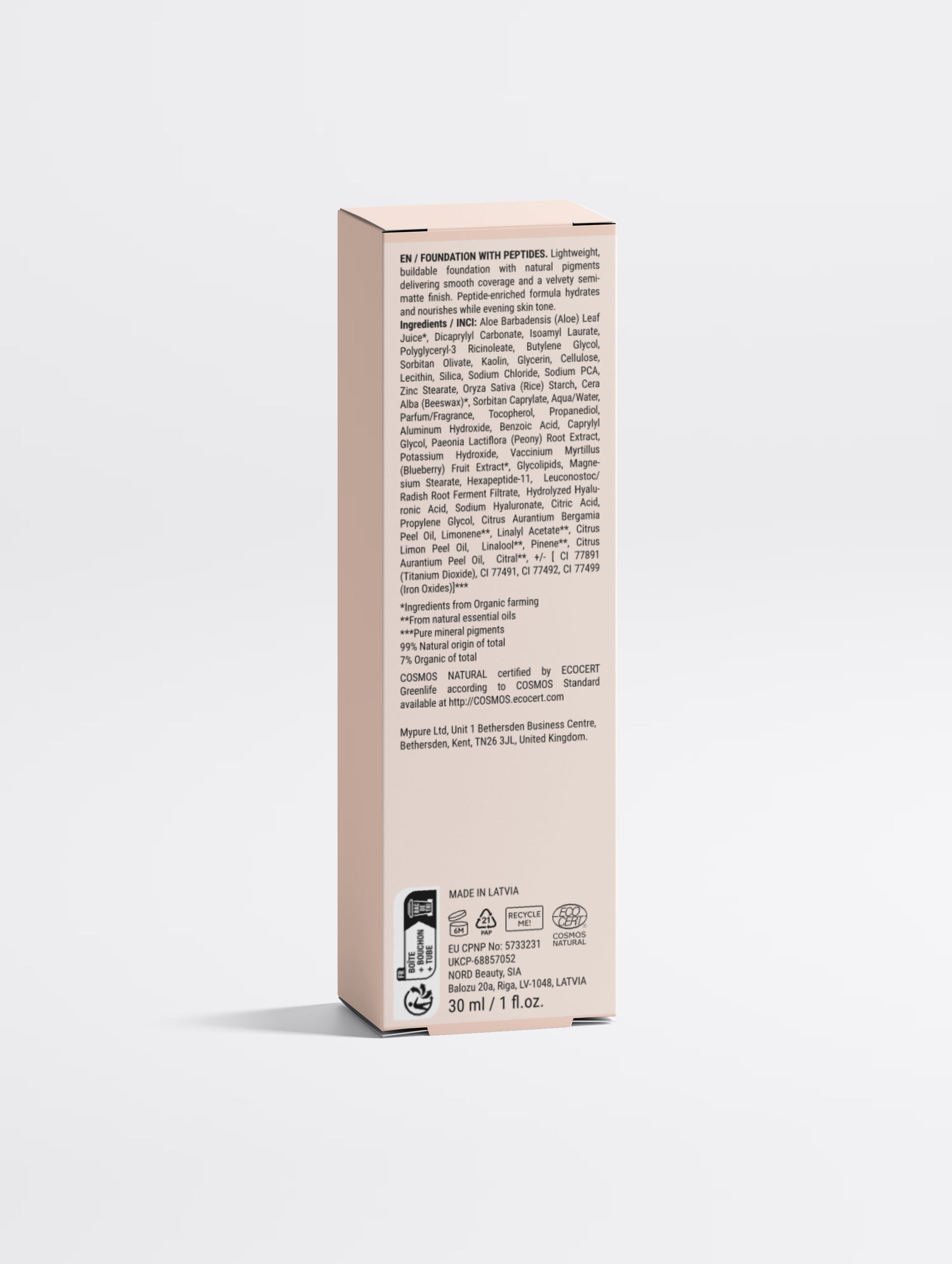 Foundation with Peptides, 30 Tan Neutral | Zachoo