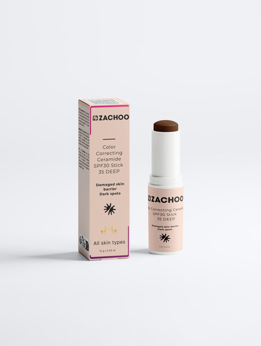 Stick Correcteur de Teint aux Céramides SPF30 – Barrière cutanée - 35 DEEP | Zachoo