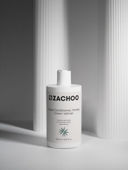 Après‑Shampooing Gloss – Douceur & Brillance – Smoky Green Vetiver – 370 ml | Zachoo