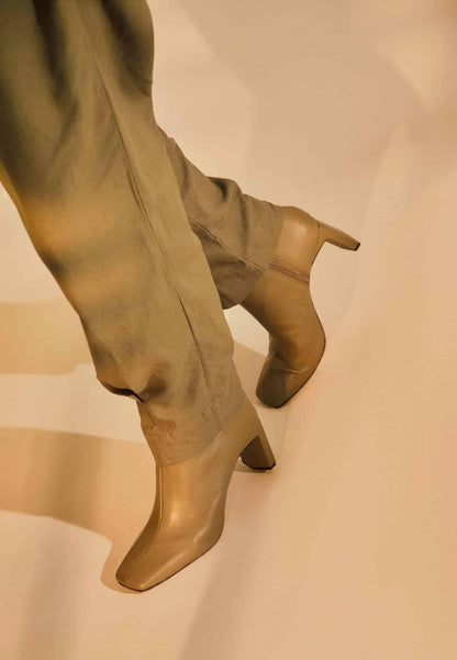 Bottes femme en cuir véritable – Solvea | Zachoo