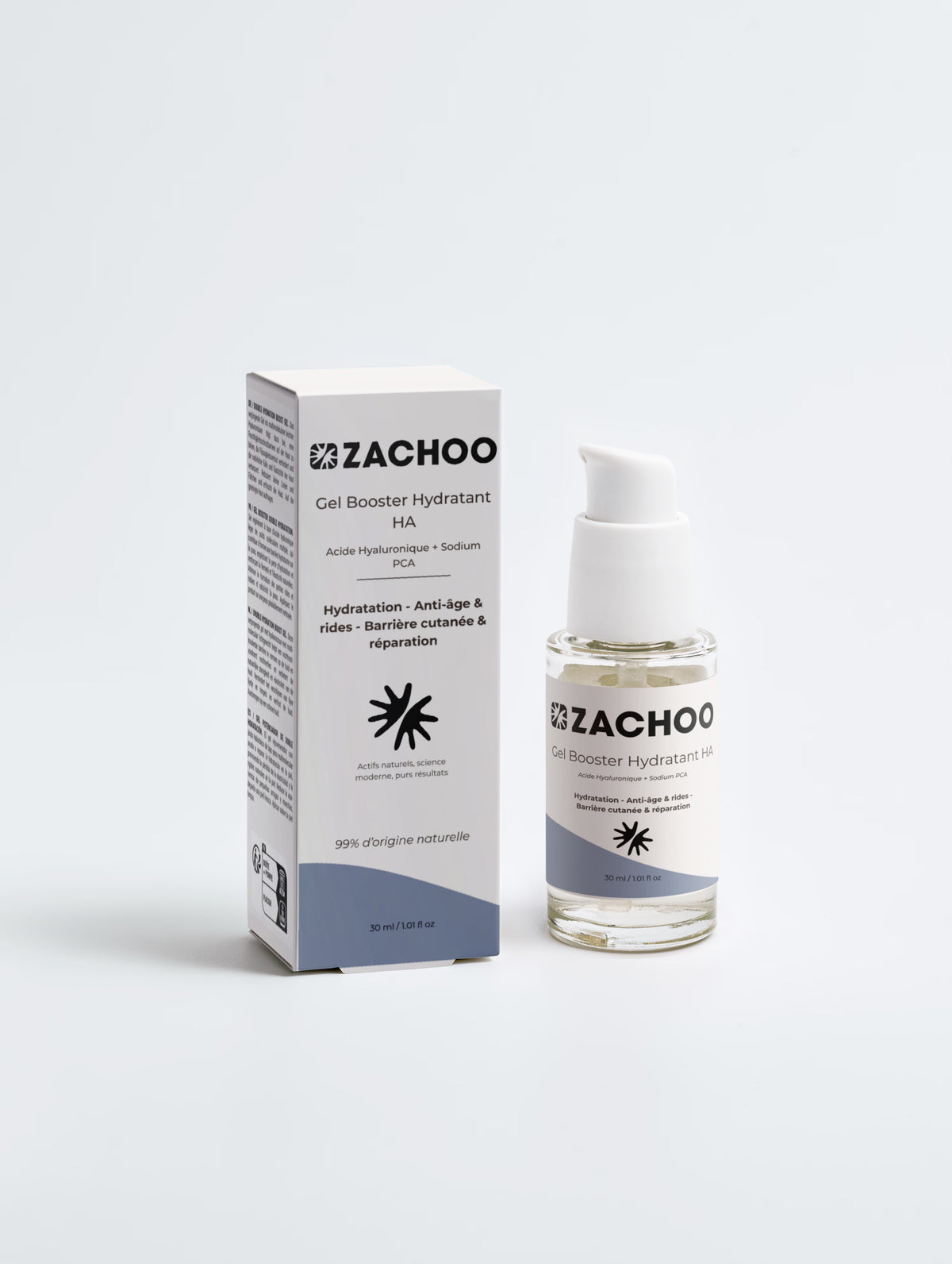 Gel Hydratant HA+ Acide Hyaluronique – Texture Légère & Repulpante - 30 ml | Zachoo