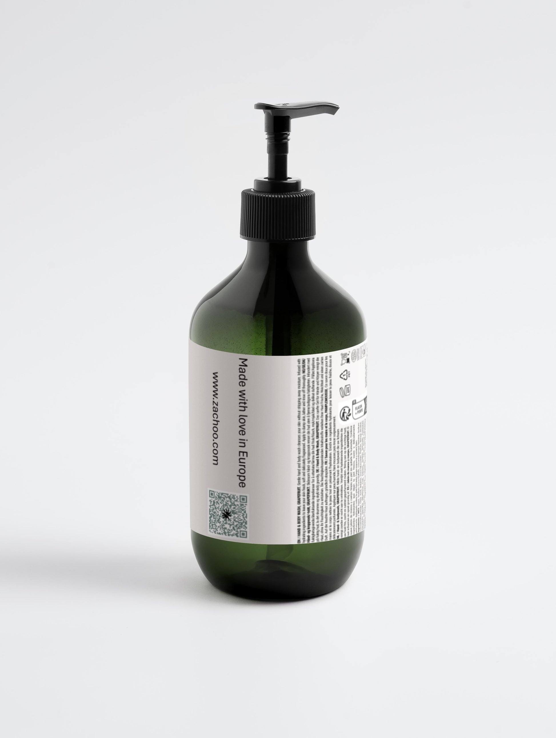 Gel Lavant Mains & Corps Pamplemousse Frais - Énergisant & Hydratant - Certifié Ecocert - Bio - 490ml | Zachoo