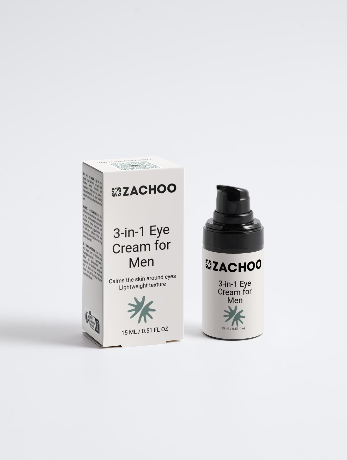 Soin Contour des Yeux 3-en-1 – Anti-Fatigue – Cernes, Poches, Ridules – Certifié Ecocert – 15ml | Zachoo
