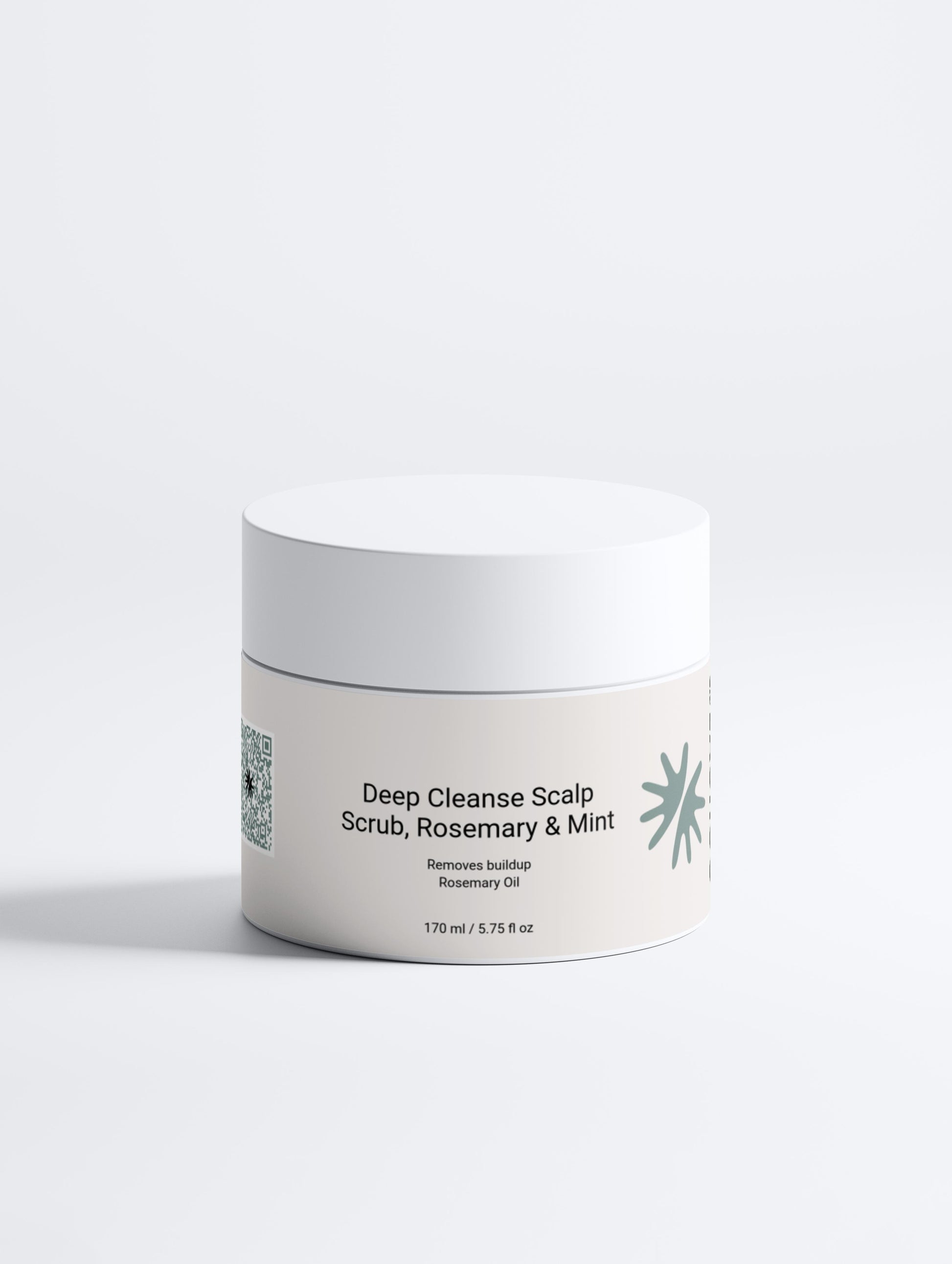 Gommage Cuir Chevelu Purifiant – Romarin & Menthe – 170 ml 170 ml | Zachoo