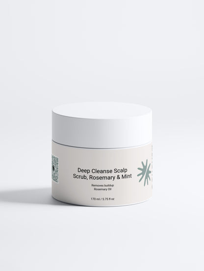 Gommage Cuir Chevelu Purifiant – Romarin & Menthe – 170 ml 170 ml | Zachoo