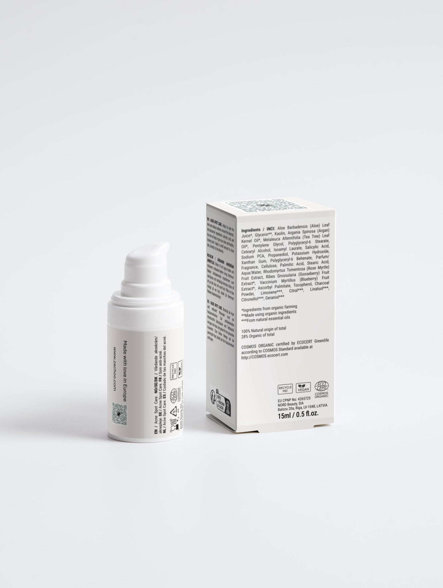 Gel Ciblé Anti‑Imperfections – Acide Salicylique 2 % - Boutons & Points Noirs – 99 % Naturel | Zachoo