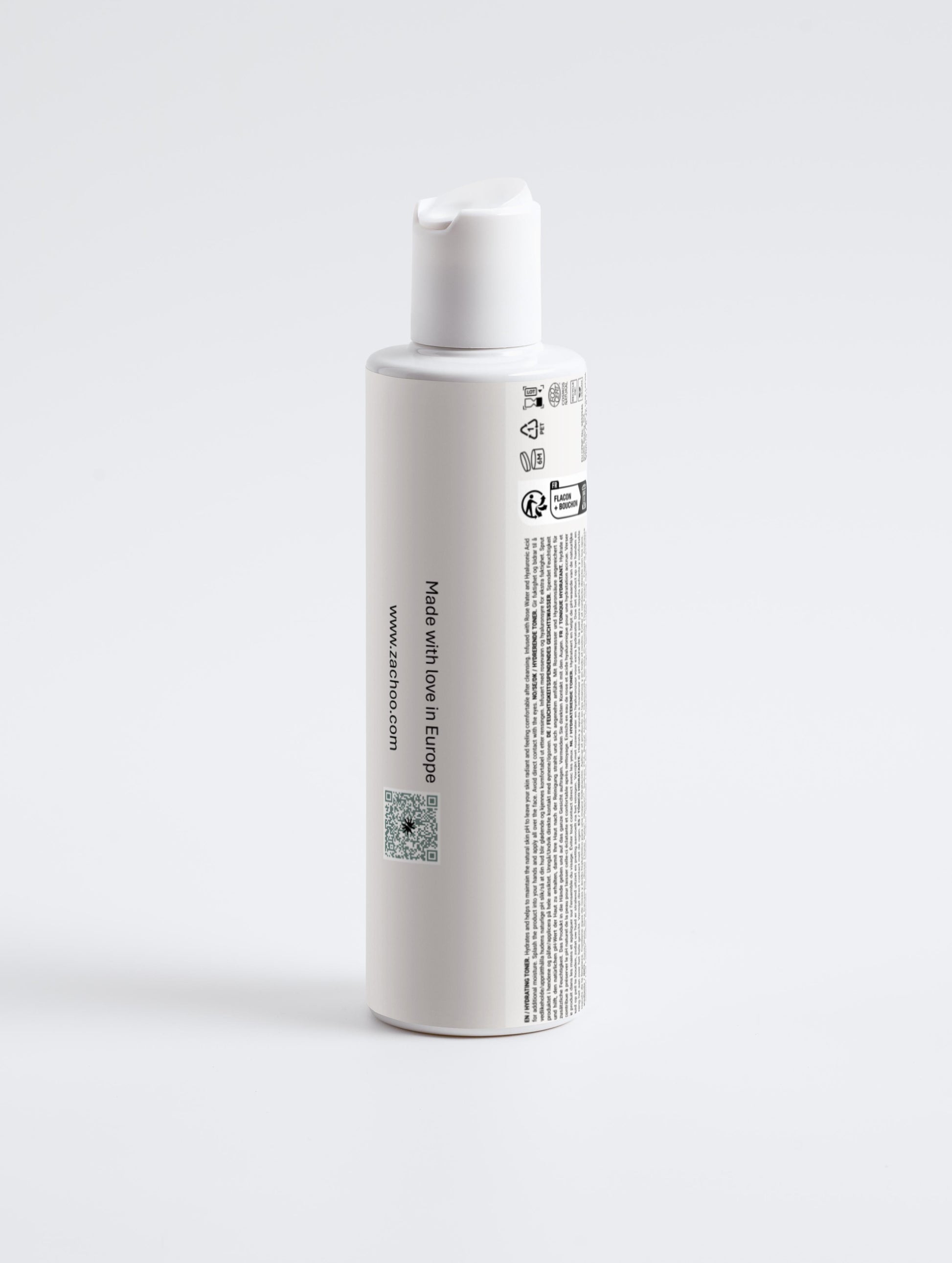 Lotion Tonique Hydratante (Toner) – Rose & Acide Hyaluronique – 99 % Naturel - 200 ml | Zachoo