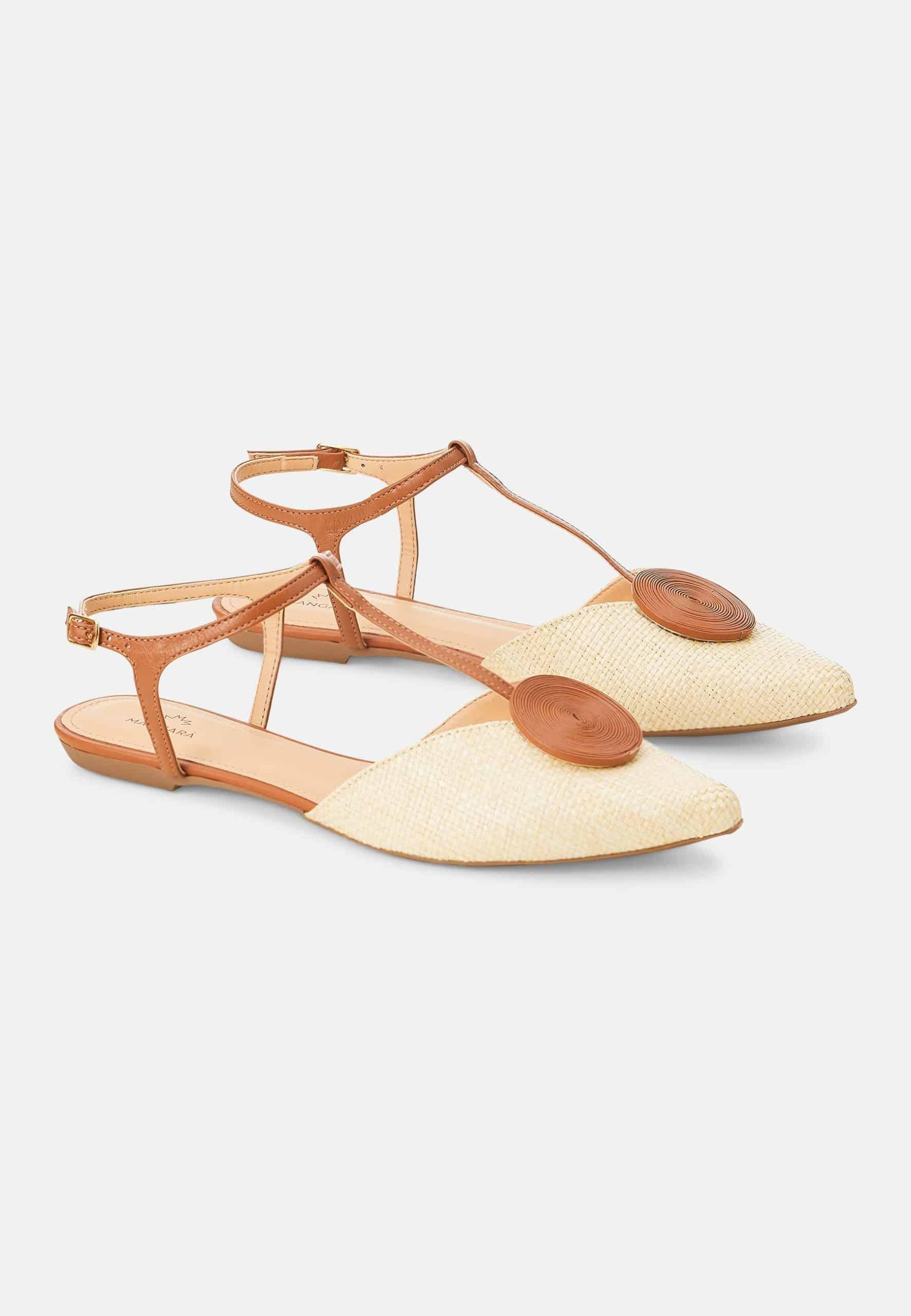 Sandale femme en raphia naturel – Acerava | Zachoo