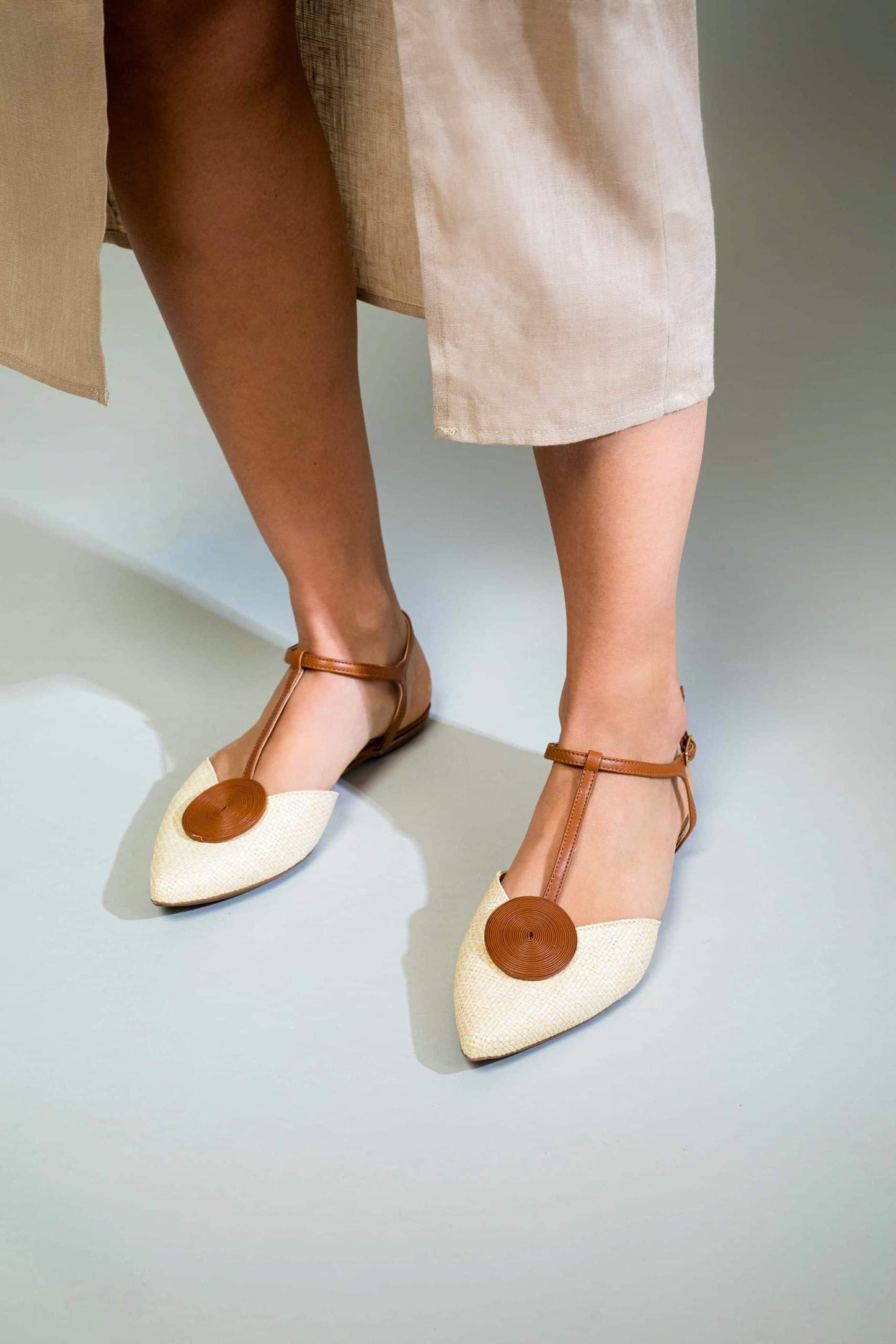 Sandale femme en raphia naturel – Acerava | Zachoo