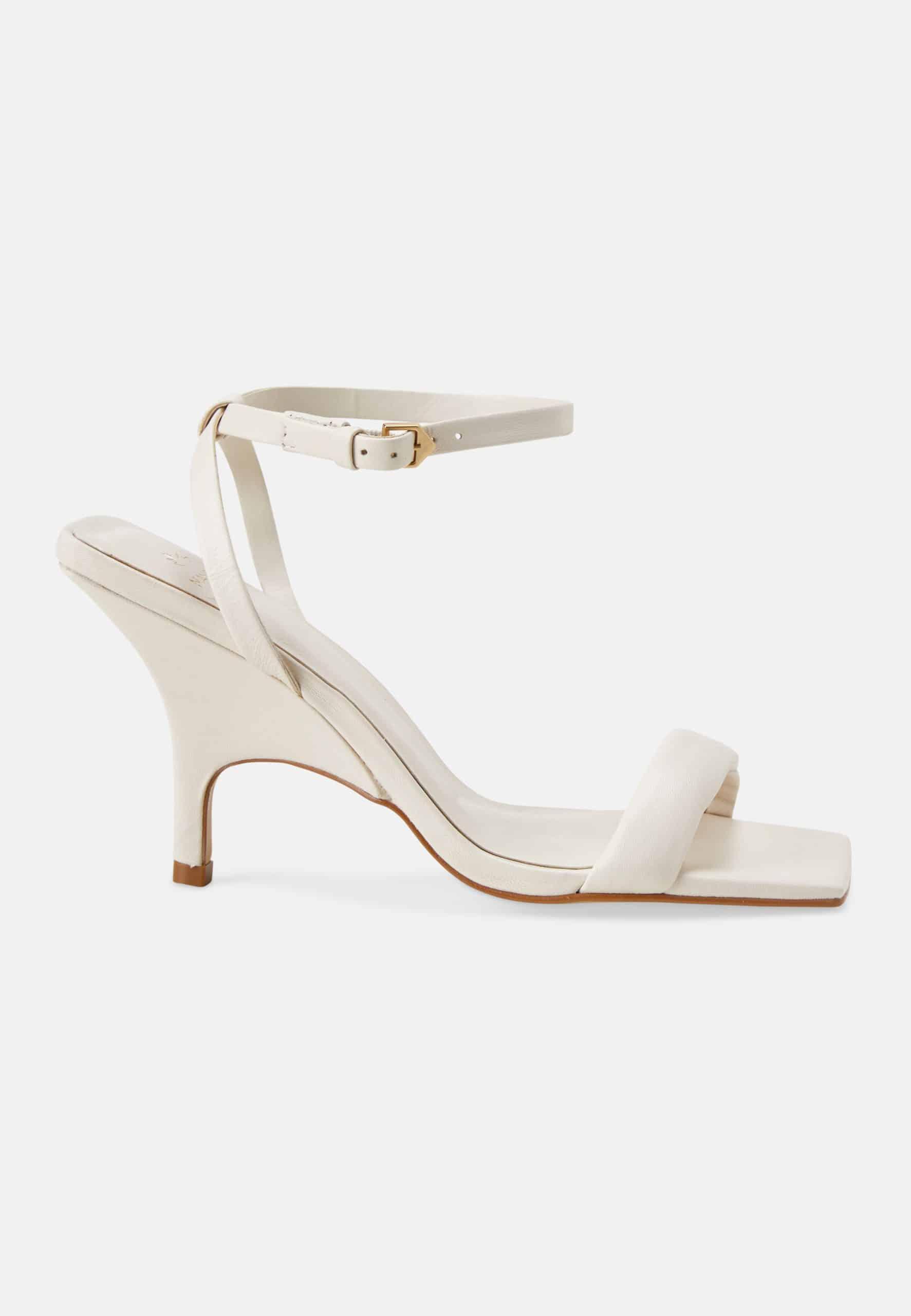 Sandales femme en cuir noir à talon haut 9 cm – Cortiva | Zachoo