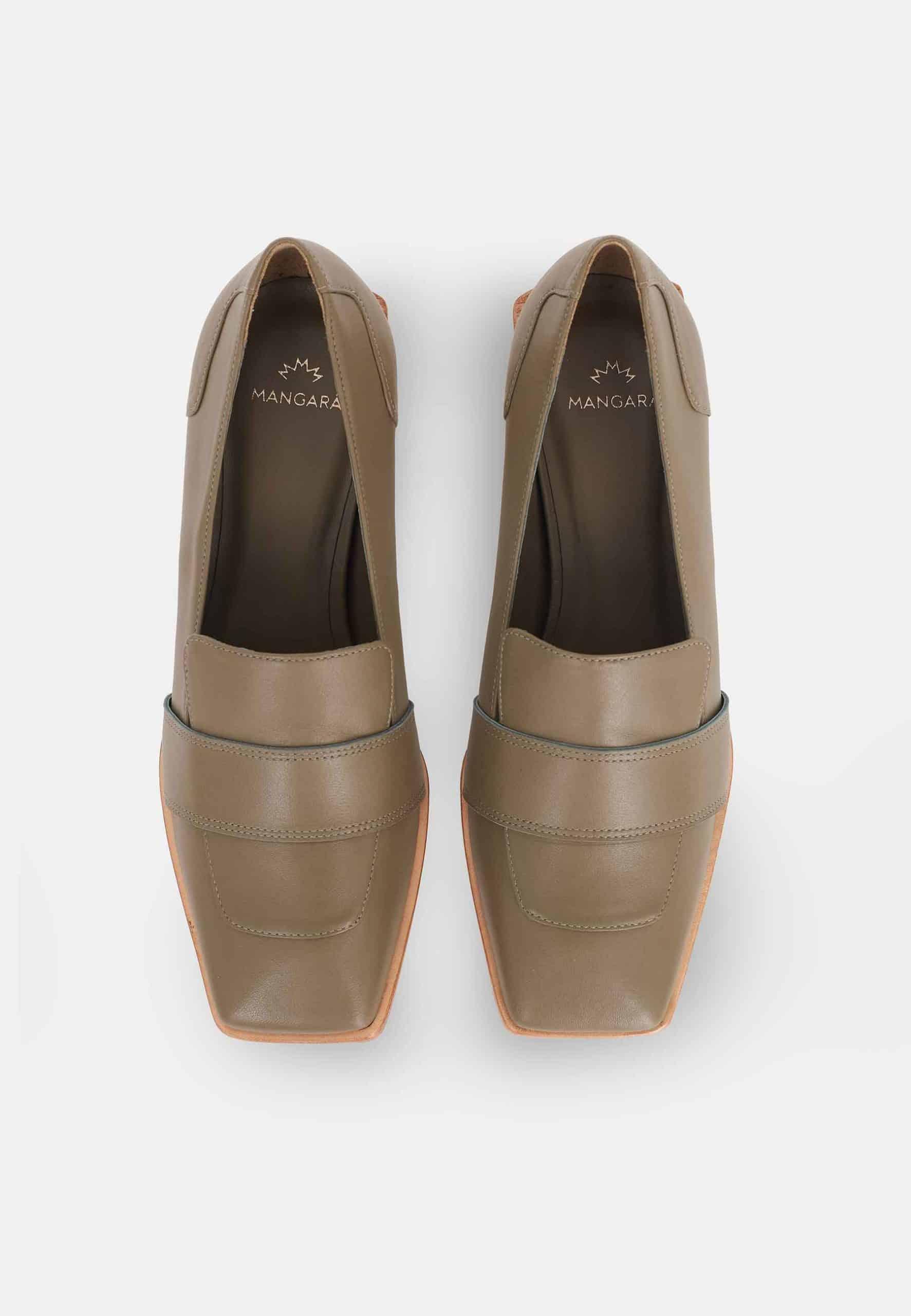 Mocassins femme en cuir premium avec talon 4 cm – Lourova | Zachoo