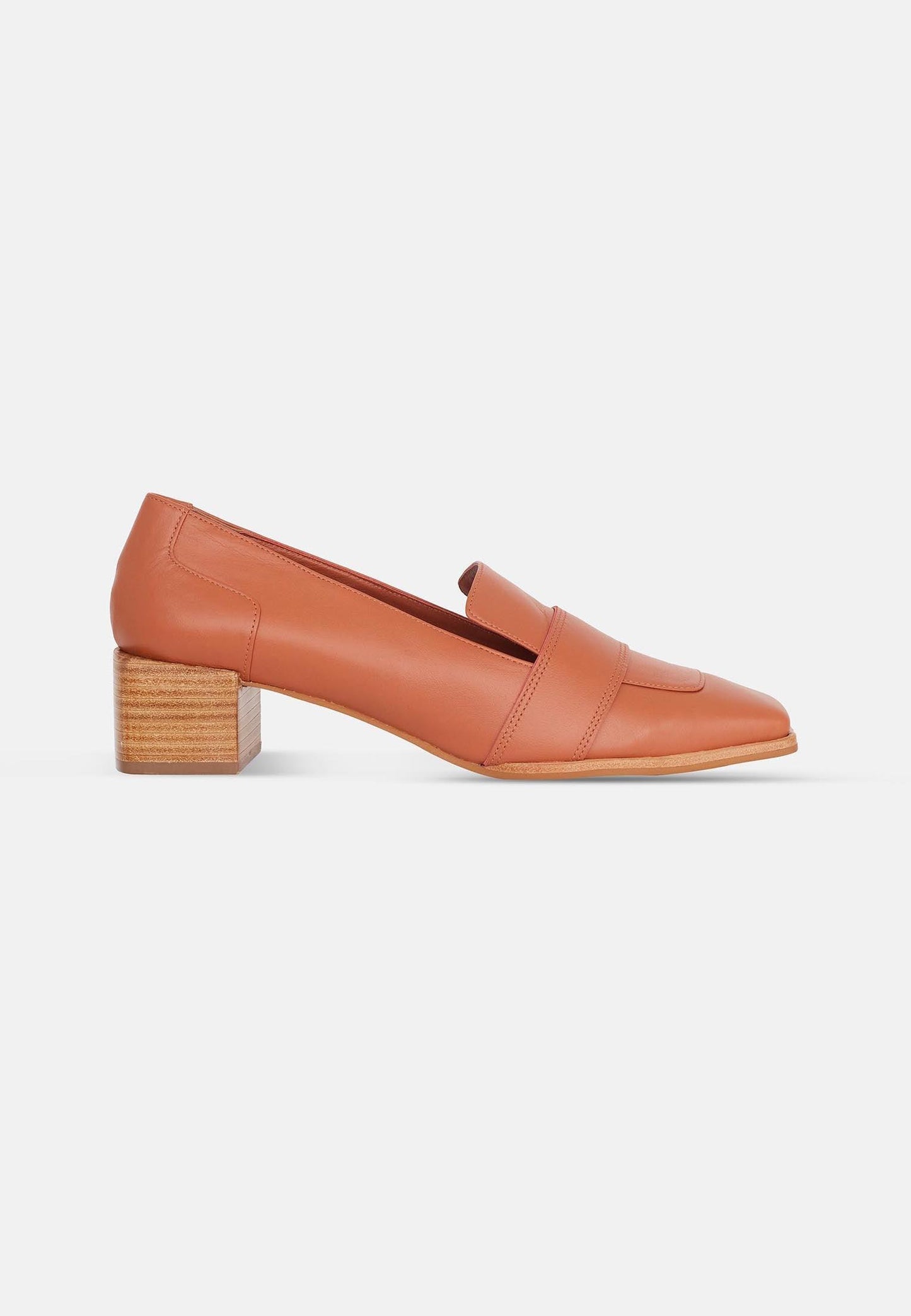 Mocassins femme en cuir premium avec talon 4 cm – Lourova | Zachoo