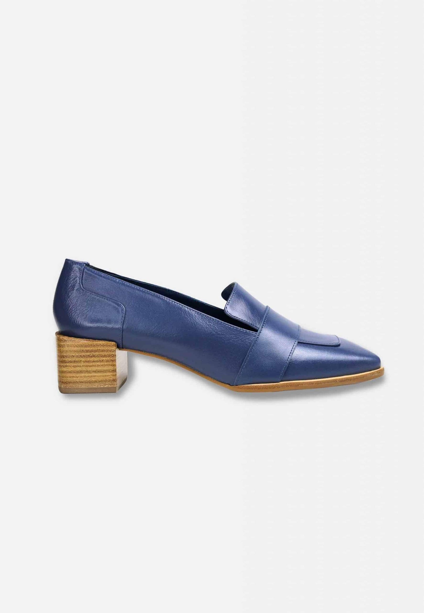 Mocassins femme en cuir premium avec talon 4 cm – Lourova | Zachoo