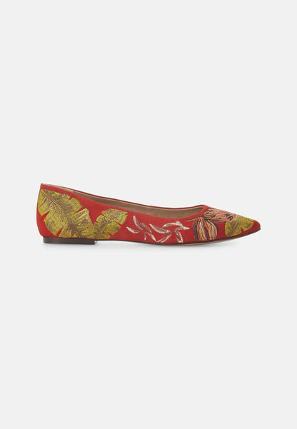 Ballerine femme en cuir brodée – Liréava | Zachoo