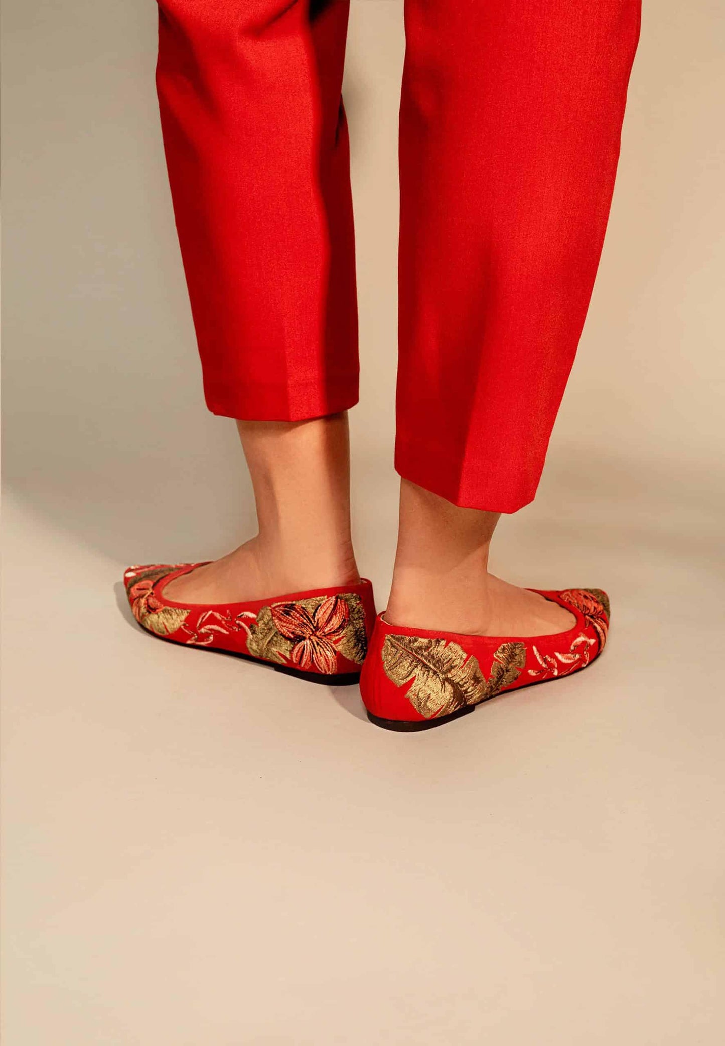 Ballerine femme en cuir brodée – Liréava | Zachoo