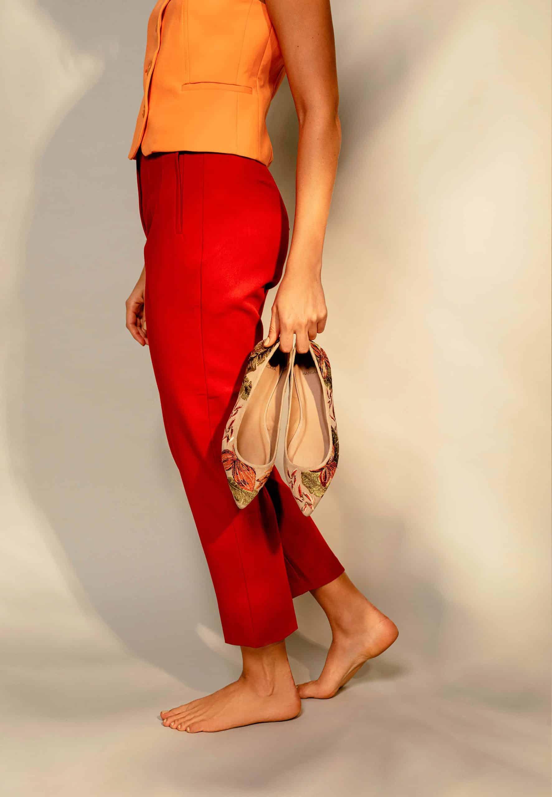 Ballerine femme en cuir brodée – Liréava | Zachoo