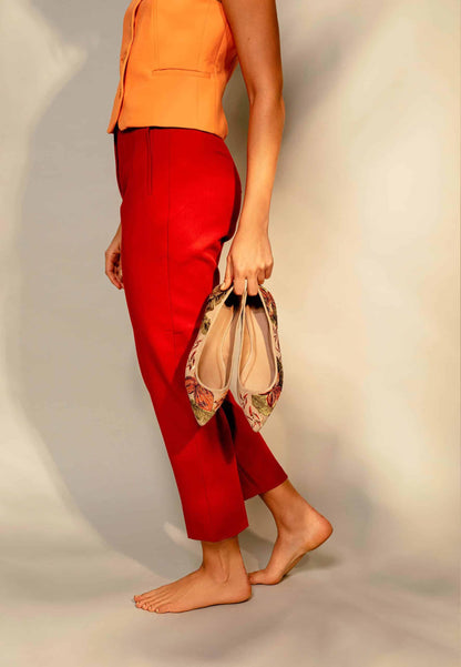 Ballerine femme en cuir brodée – Liréava | Zachoo