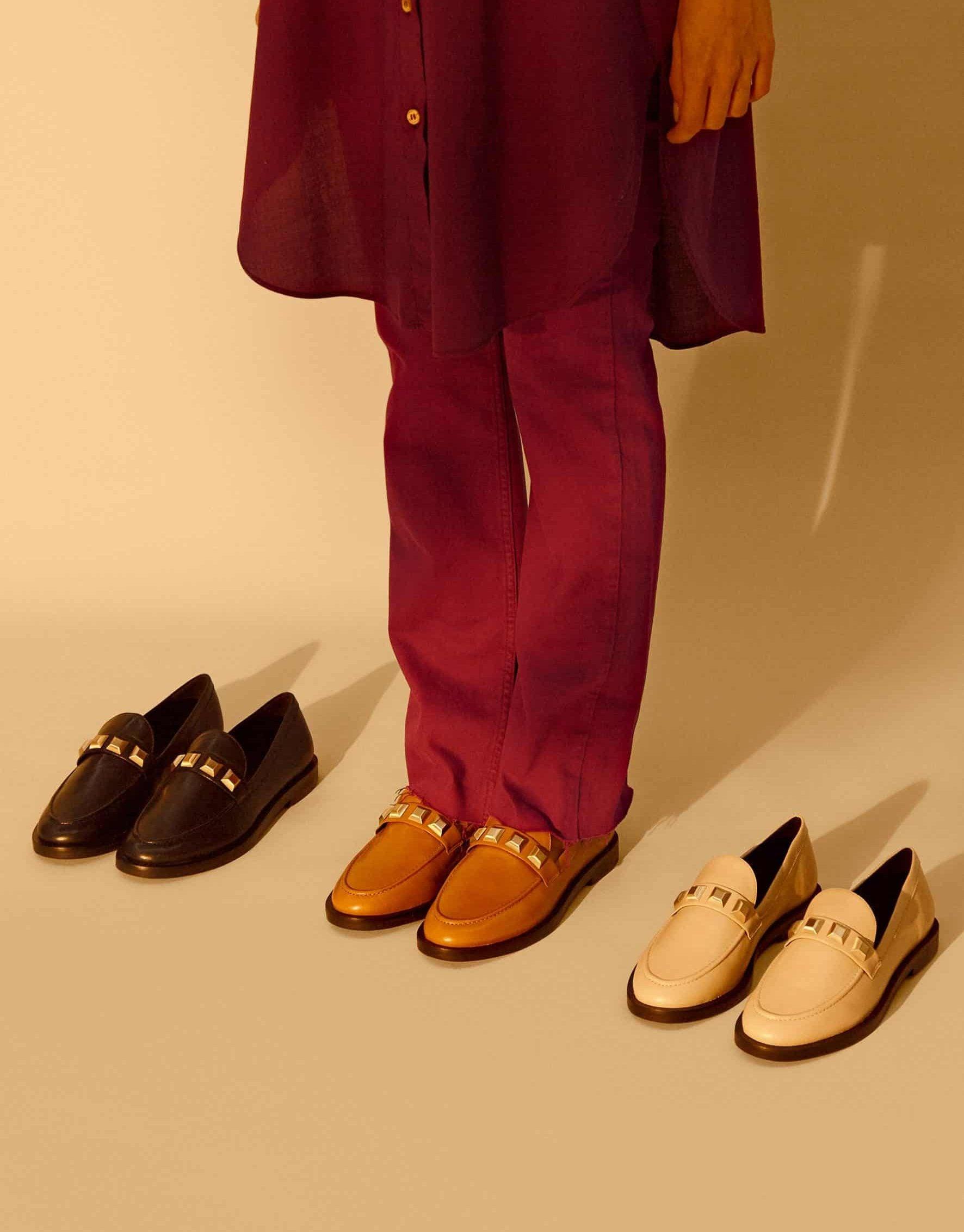 Mocassins femme en cuir véritable – Caldeira | Zachoo