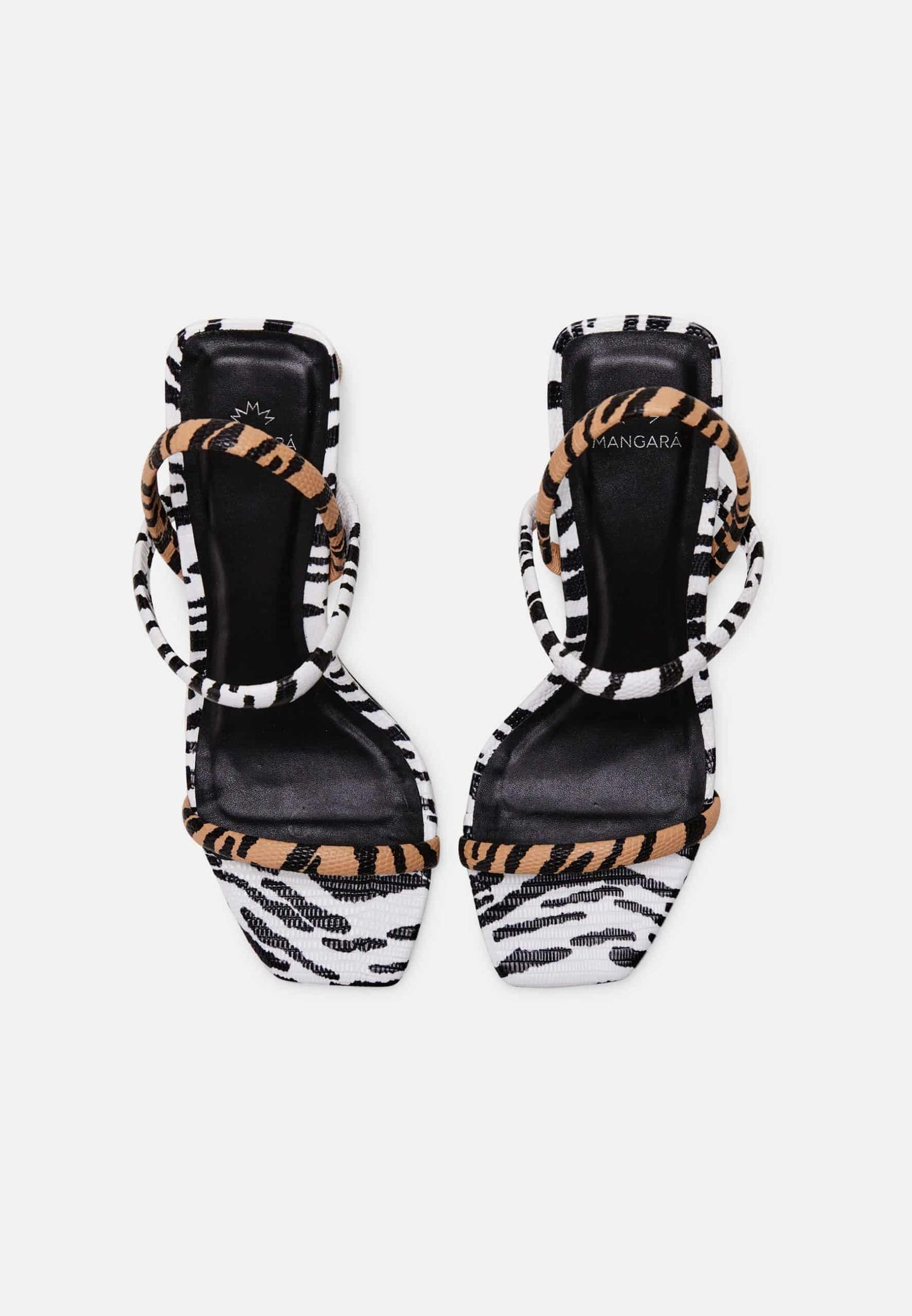 Sandale femme en cuir imprimé animal – Arenza | Zachoo