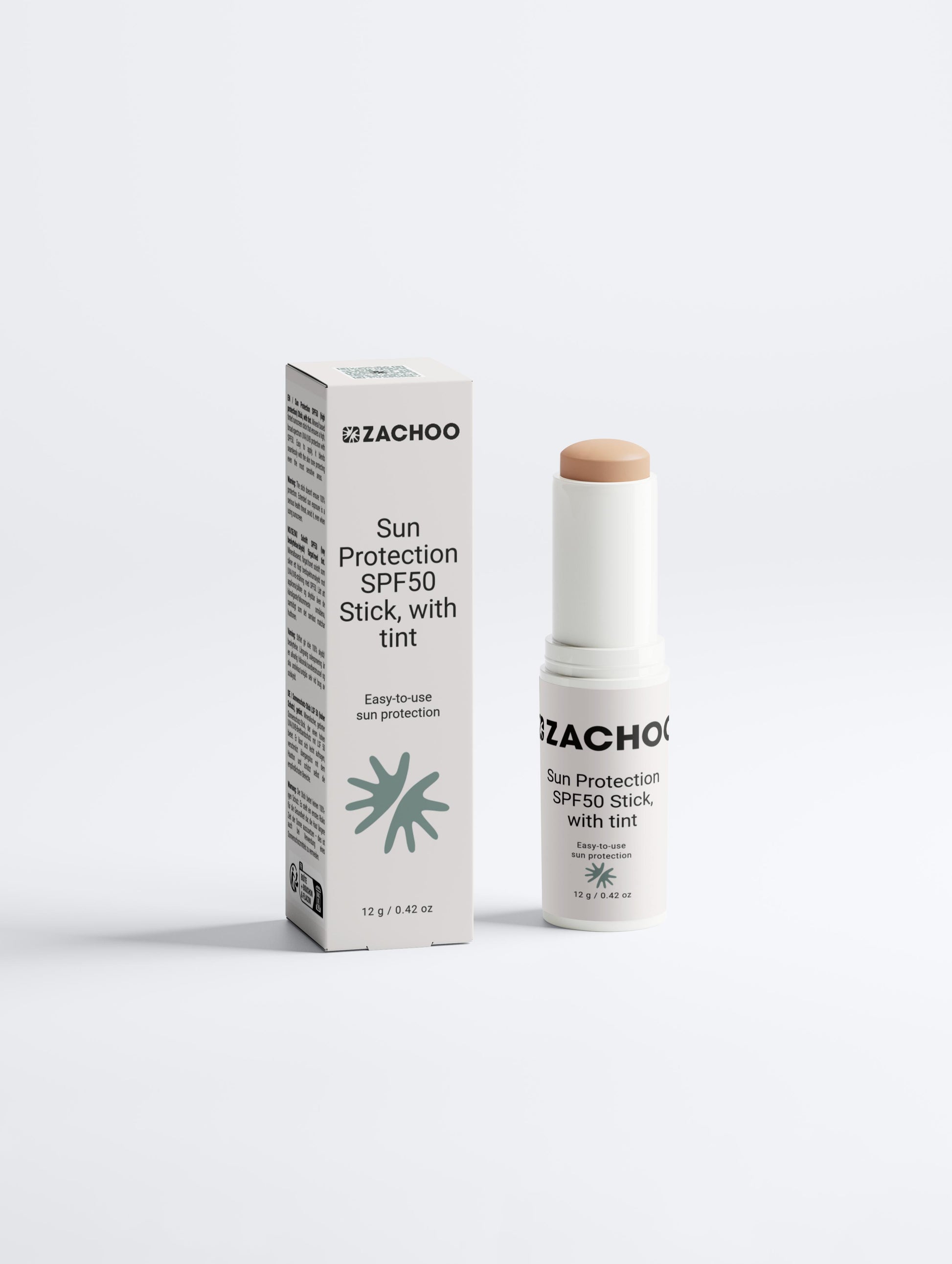 Stick de Protection Solaire SPF50 Teinté – Haute Protection & Teint Uniforme – Certifié ECOCERT – 12 gr | Zachoo