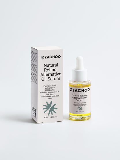 Sérum Huile Visage Naturelle sans Rétinol - Anti‑Âge & Éclat – Certifié ECOCERT – 30 ml | Zachoo