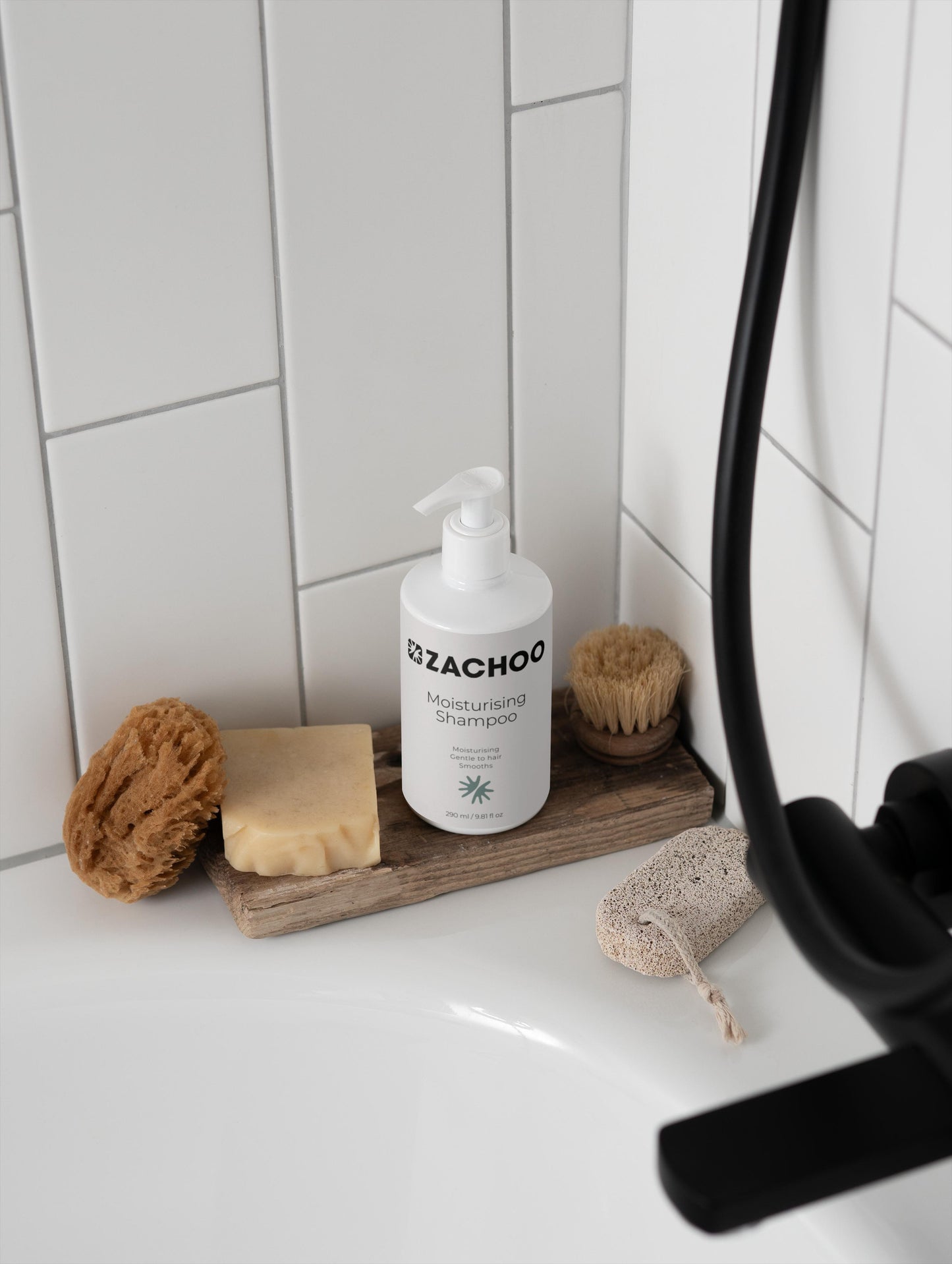 Shampooing Hydratant Doux - Aloe Vera & Ginkgo – Cheveux Secs & Ternes - 290 ml | Zachoo