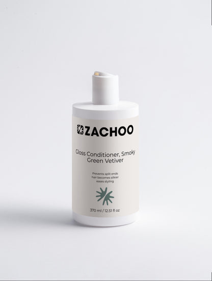 Après‑Shampooing Gloss – Douceur & Brillance – Smoky Green Vetiver – 370 ml | Zachoo