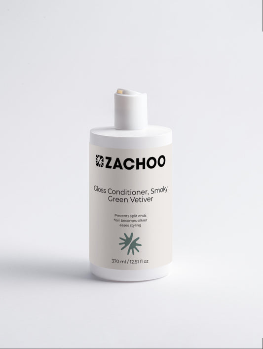 Après‑Shampooing Gloss – Douceur & Brillance – Smoky Green Vetiver – 370 ml | Zachoo