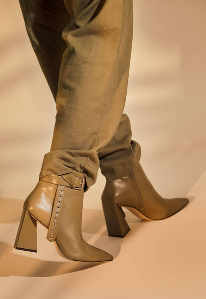Bottine femme en cuir véritable – Calvea | Zachoo