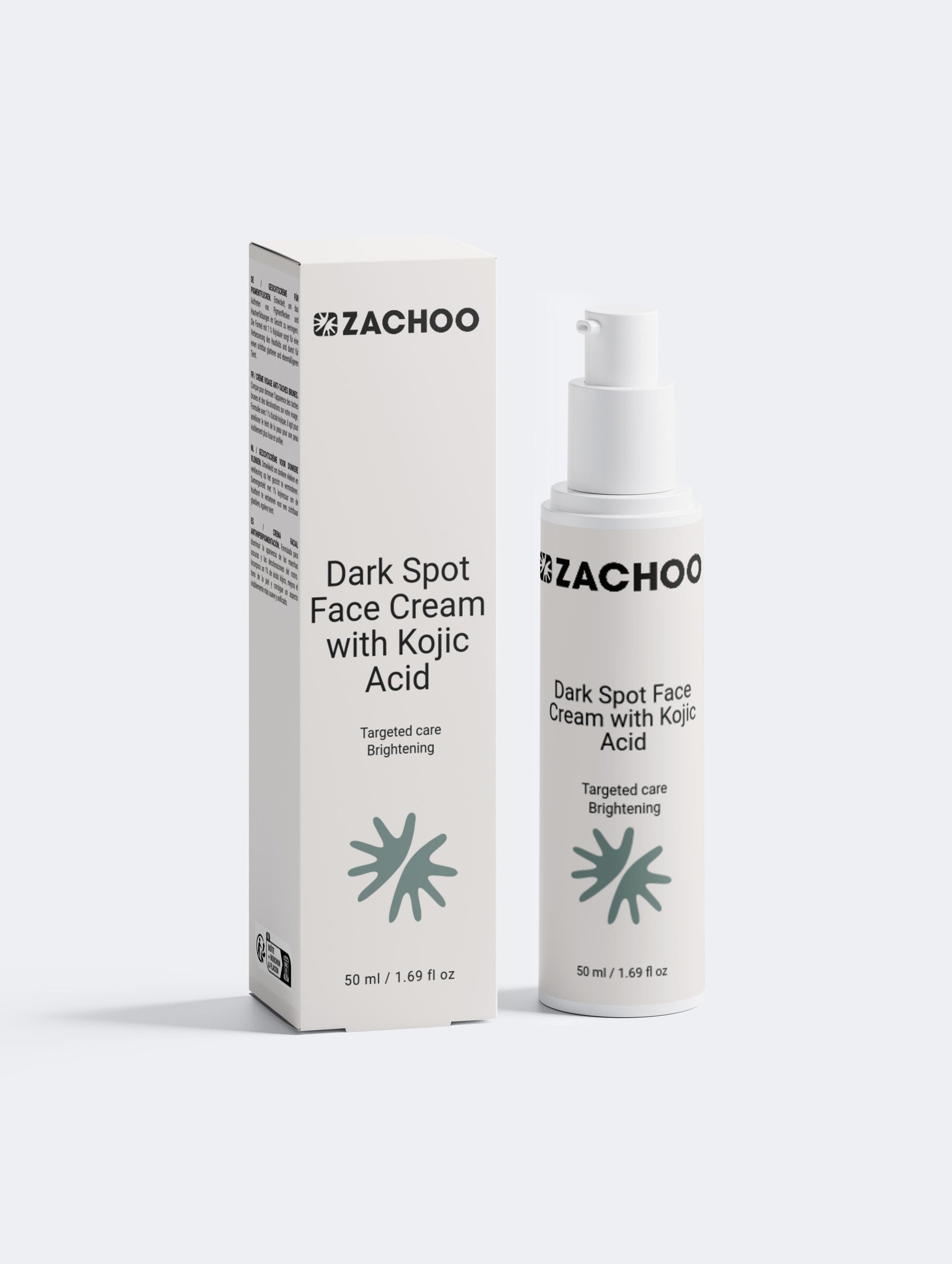 Crème Visage Anti-Taches & Éclat - Acide Kojique & Vitamine C - 100% Naturelle - Certifiée Ecocert - 50ml | Zachoo