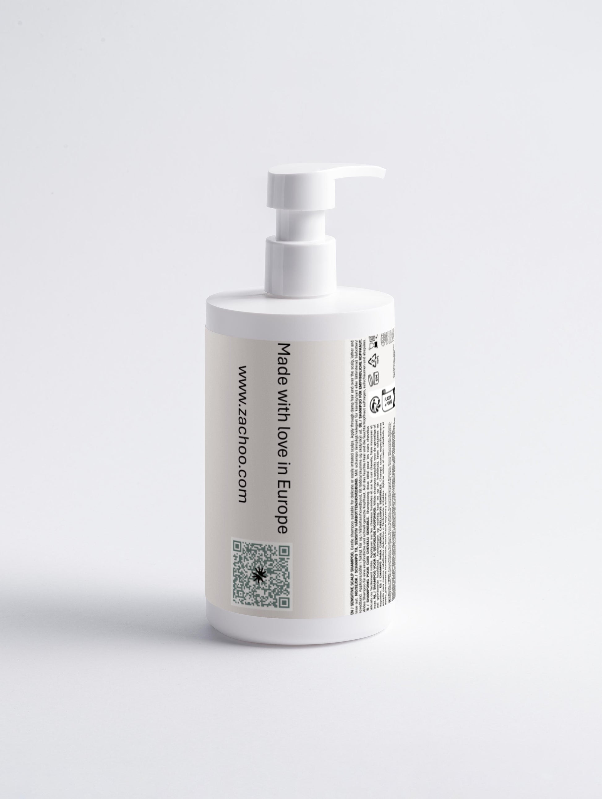 Shampooing Apaisant & Rééquilibrant – Cuir Chevelu Sensible – 98% Naturel – 400 ml | Zachoo