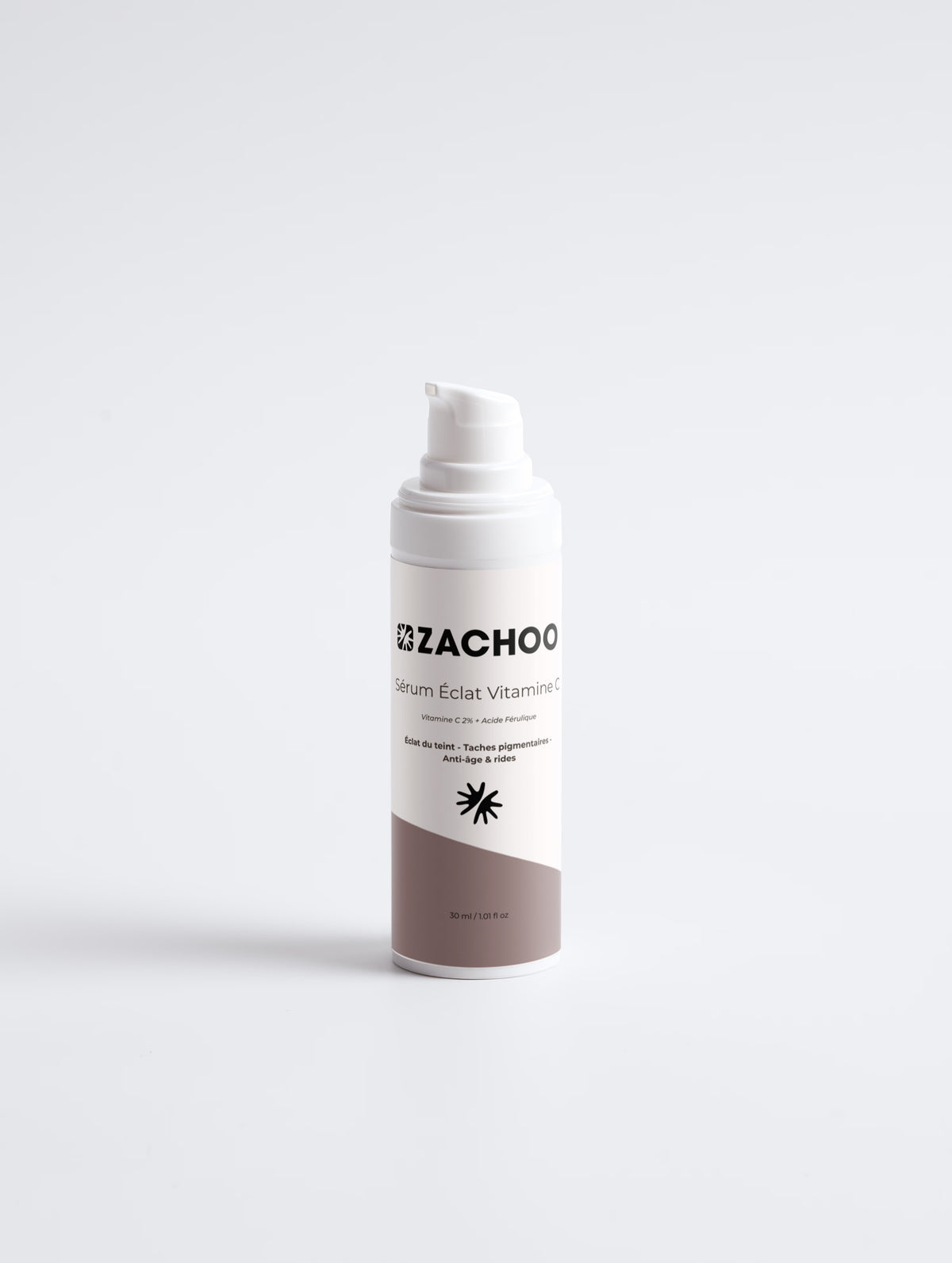 Sérum Éclat Vitamine C 2% & Acide Férulique – Teint Lumineux, Anti‐Taches & Hydratant – 30 ml | Zachoo