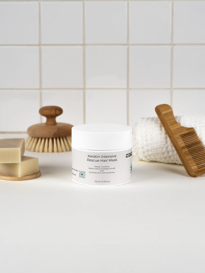 Masque Cheveux Réparateur Intense - Kératine & Protéines de Blé - Cheveux Abîmés & Cassants – 170 ml | Zachoo
